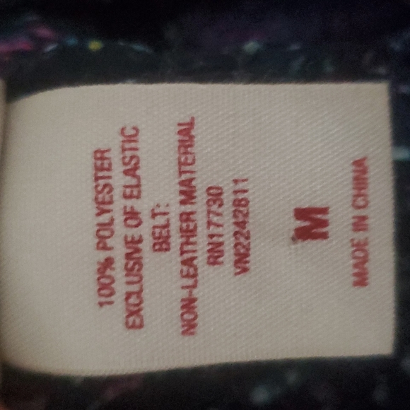 BLUE PURPLE FLOWERS BELTED TUNIC - Picture 9 of 9